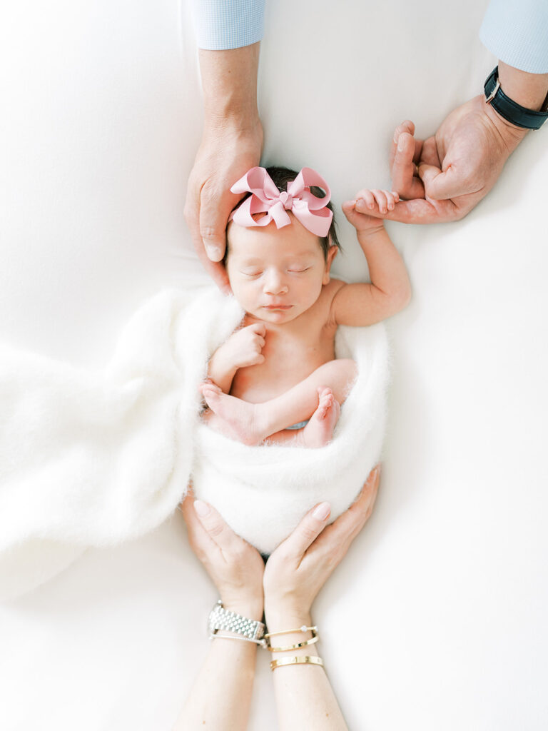posed baby photoshoot
