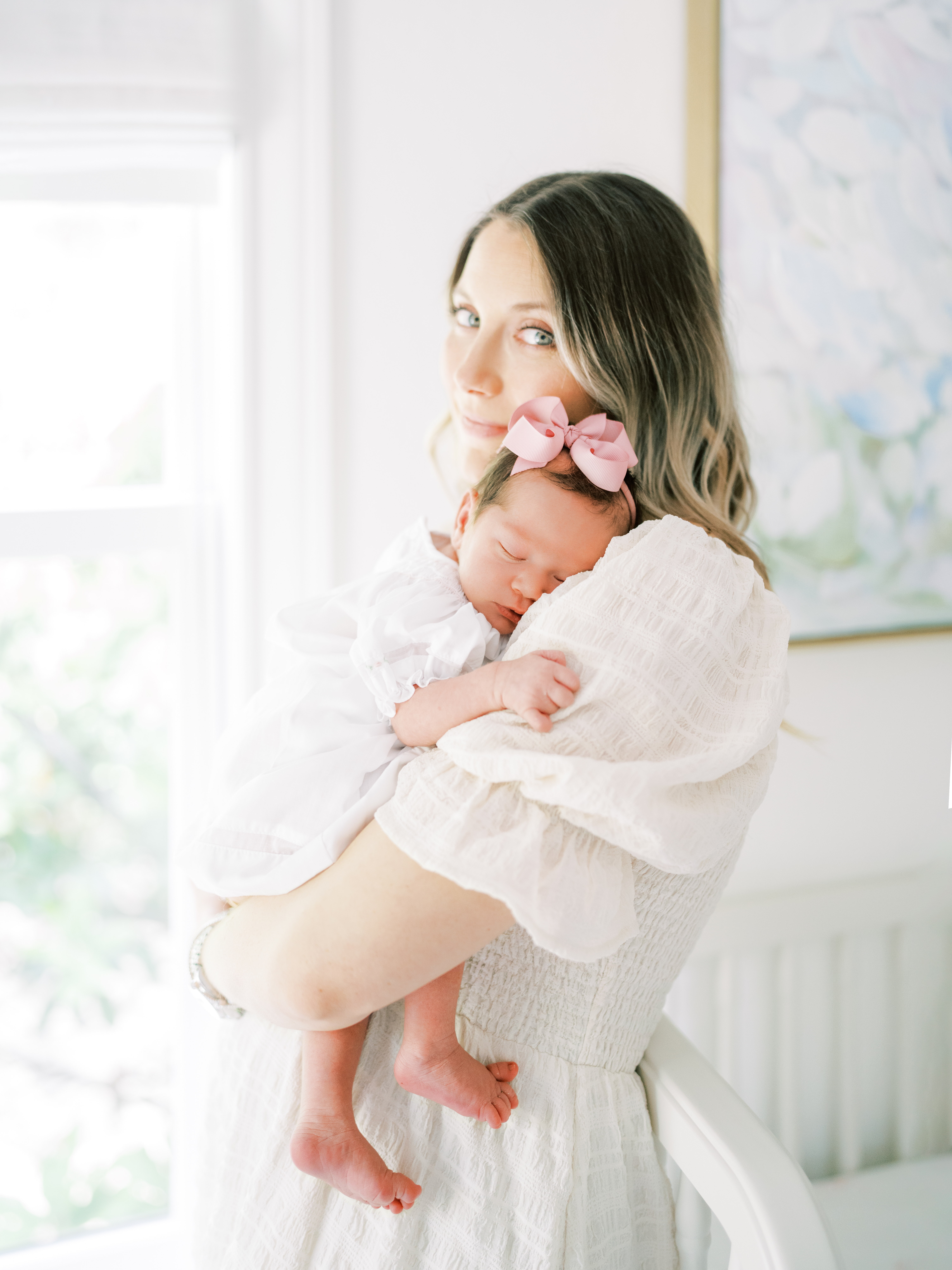 Mom and newborn Baby